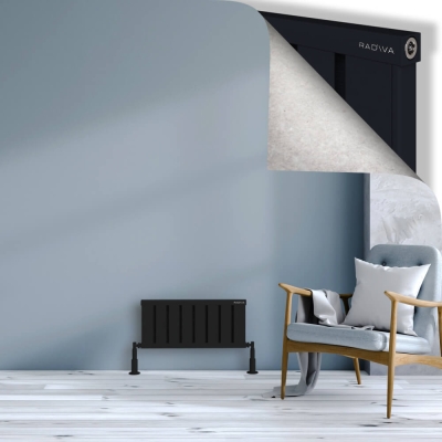 Radiva - OBI Dekoratif Alüminyum Radyatör 300x644 Siyah (1)