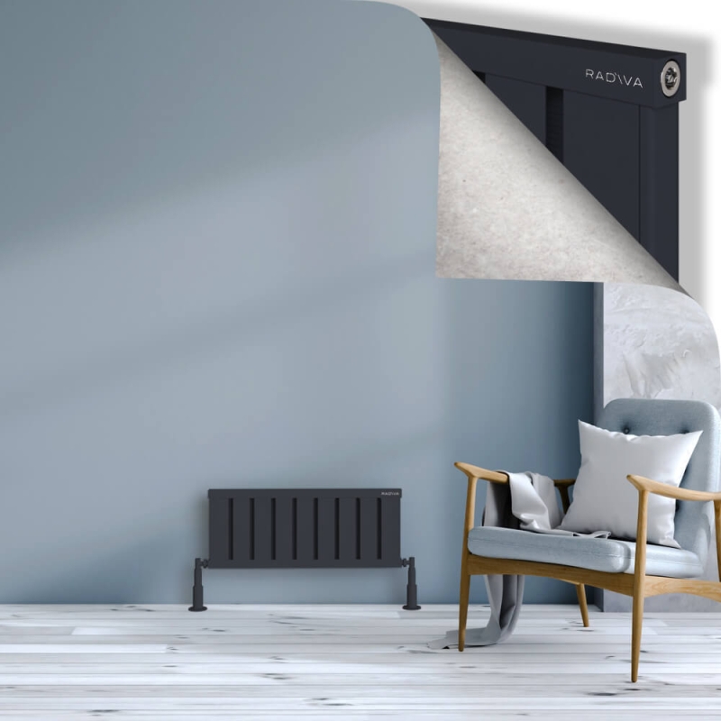 OBI Dekoratif Alüminyum Radyatör 300x724 Koyu Antrasit - 2OBI03000724B6TS