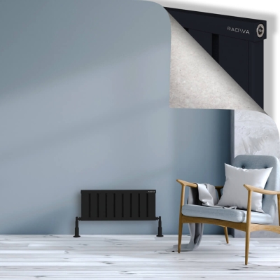 Radiva - OBI Dekoratif Alüminyum Radyatör 300x724 Siyah (1)