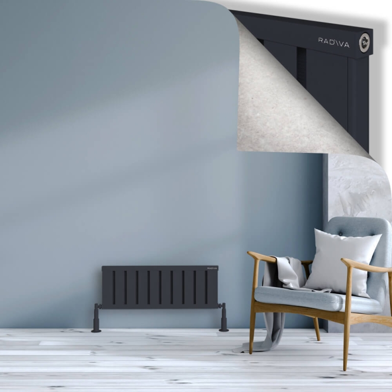 OBI Dekoratif Alüminyum Radyatör 300x804 Koyu Antrasit - 2OBI03000804B6TS