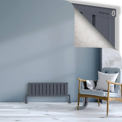 Radiva - OBI Dekoratif Alüminyum Radyatör 300x884 Antrasit (1)