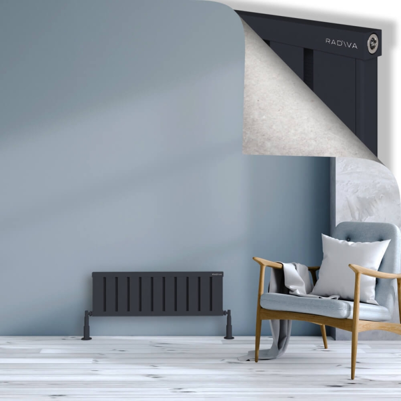 OBI Dekoratif Alüminyum Radyatör 300x884 Koyu Antrasit - 2OBI03000884B6TS