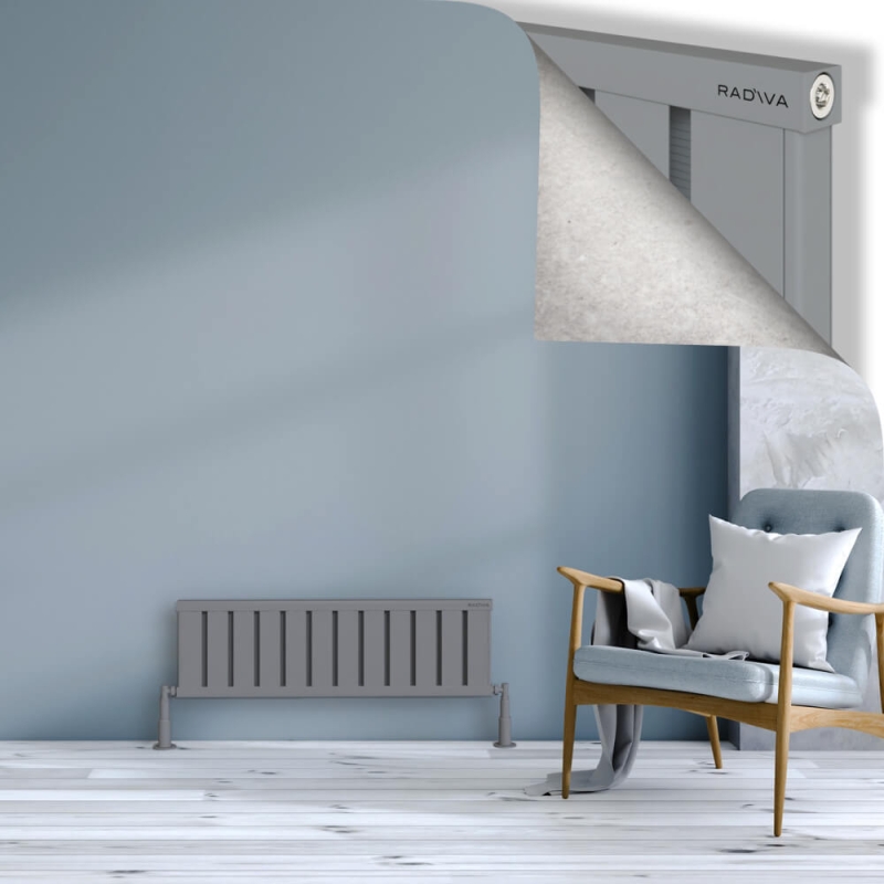 OBI Dekoratif Alüminyum Radyatör 300x964 Gri - 2OBI03000964BLTS