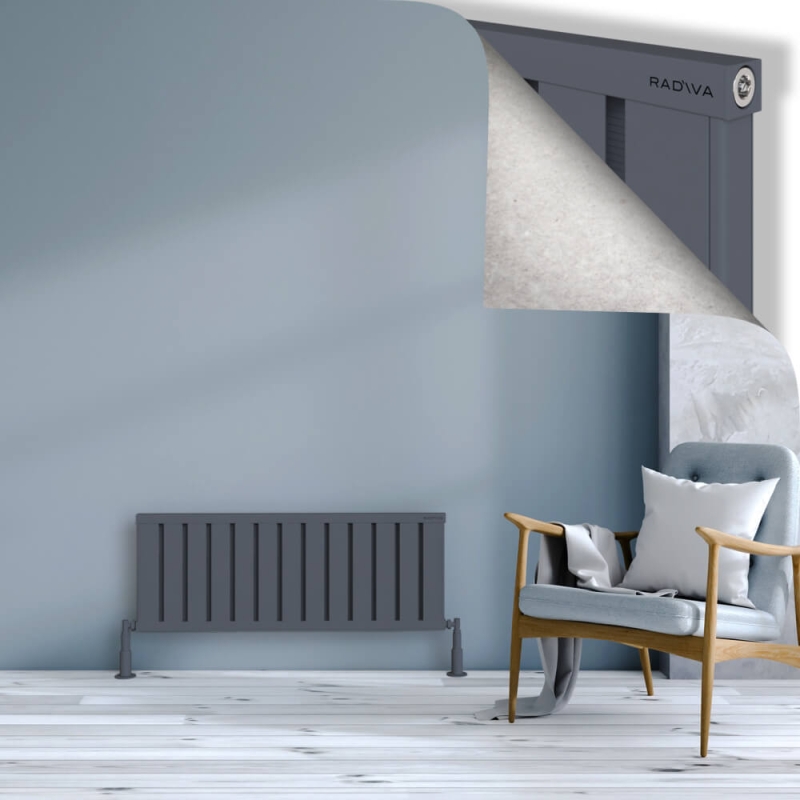 OBI Dekoratif Alüminyum Radyatör 400x1044 Antrasit - 2OBI04001044B2TS