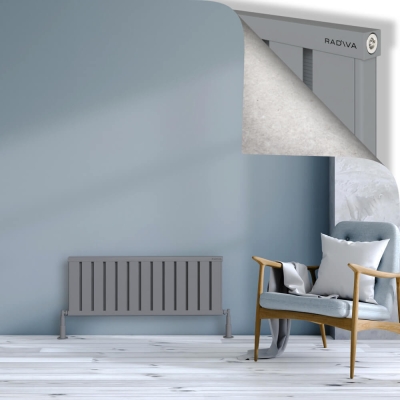 Radiva - OBI Dekoratif Alüminyum Radyatör 400x1044 Gri (1)