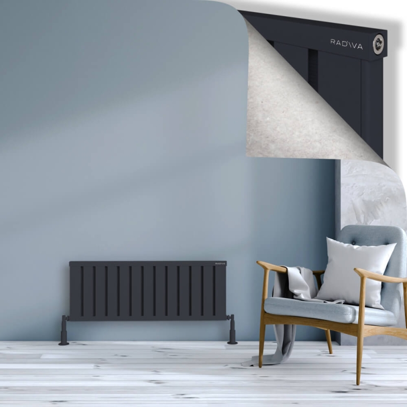 OBI Dekoratif Alüminyum Radyatör 400x1044 Koyu Antrasit - 2OBI04001044B6TS