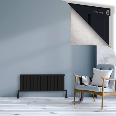 Radiva - OBI Dekoratif Alüminyum Radyatör 400x1044 Siyah (1)
