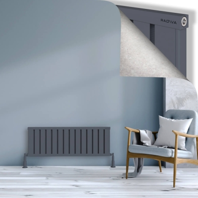 Radiva - OBI Dekoratif Alüminyum Radyatör 400x1124 Antrasit (1)