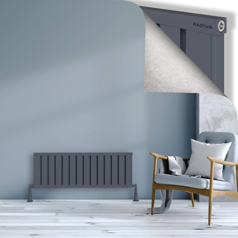 OBI Dekoratif Alüminyum Radyatör 400x1124 Antrasit - 2OBI04001124B2TS