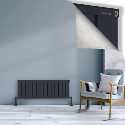 Radiva - OBI Dekoratif Alüminyum Radyatör 400x1124 Koyu Antrasit (1)