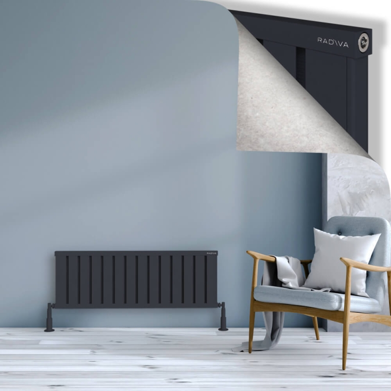 OBI Dekoratif Alüminyum Radyatör 400x1124 Koyu Antrasit - 2OBI04001124B6TS