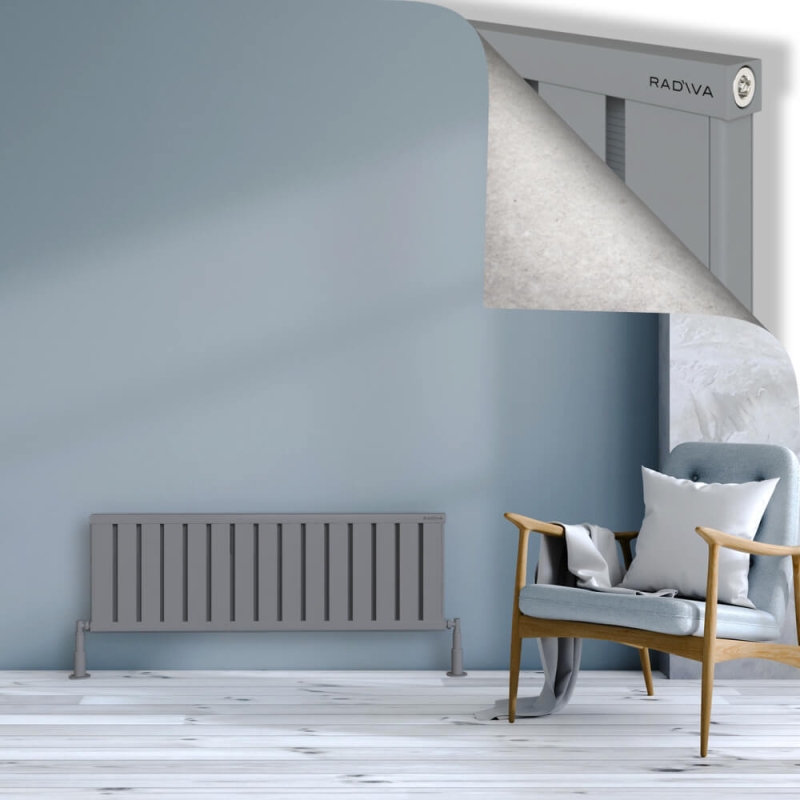 OBI Dekoratif Alüminyum Radyatör 400x1204 Gri - 2OBI04001204BLTS