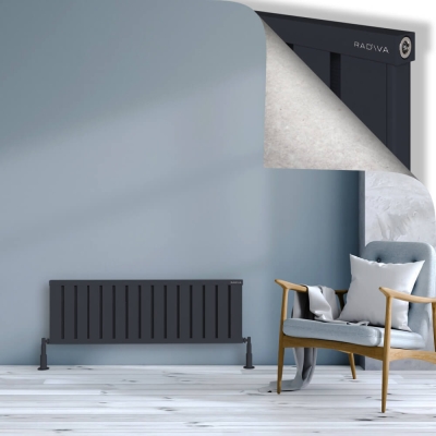 Radiva - OBI Dekoratif Alüminyum Radyatör 400x1204 Koyu Antrasit (1)