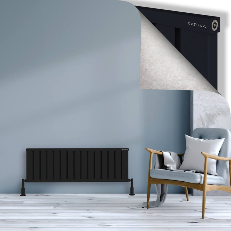 OBI Dekoratif Alüminyum Radyatör 400x1204 Siyah - 2OBI04001204B3TS