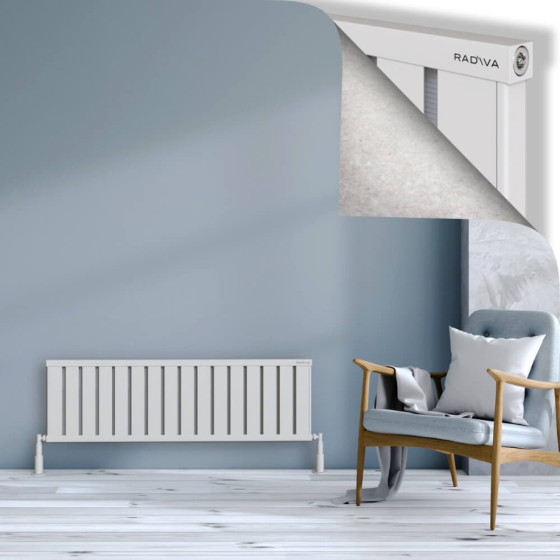 OBI Dekoratif Alüminyum Radyatör 400x1284 Beyaz - 2OBI04001284B1TS