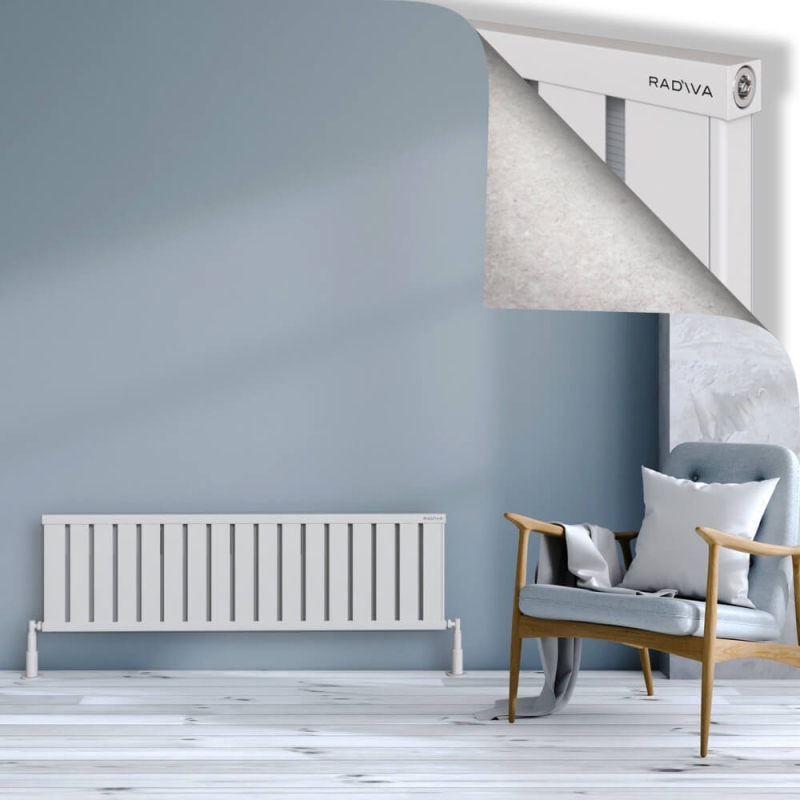 OBI Dekoratif Alüminyum Radyatör 400x1364 Beyaz - 2OBI04001364B1TS