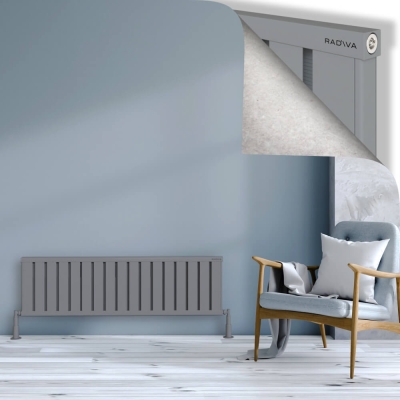 Radiva - OBI Dekoratif Alüminyum Radyatör 400x1364 Gri (1)