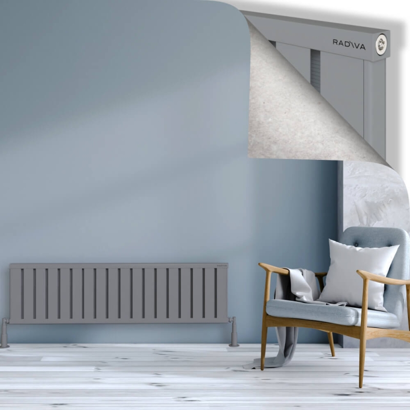 OBI Dekoratif Alüminyum Radyatör 400x1444 Gri - 2OBI04001444BLTS