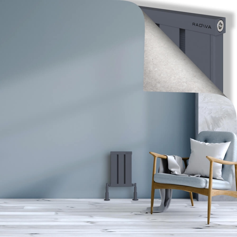 OBI Dekoratif Alüminyum Radyatör 400x244 Antrasit - 2OBI04000244B2TS