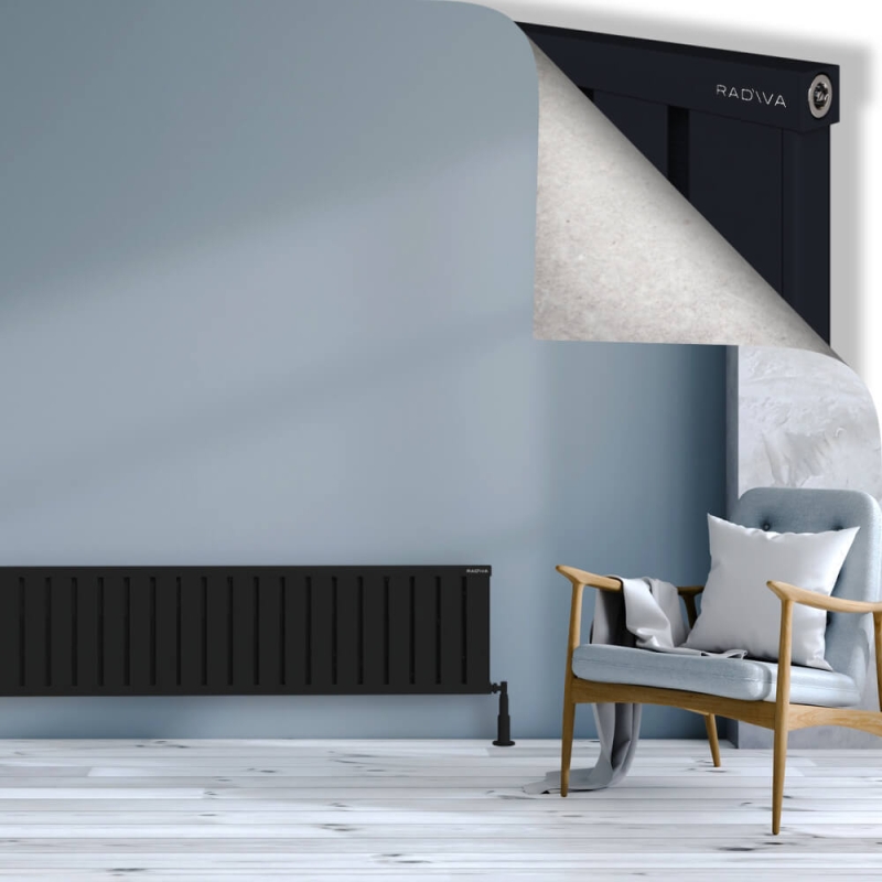 OBI Dekoratif Alüminyum Radyatör 400x2884 Siyah - 2OBI04002884B3TS