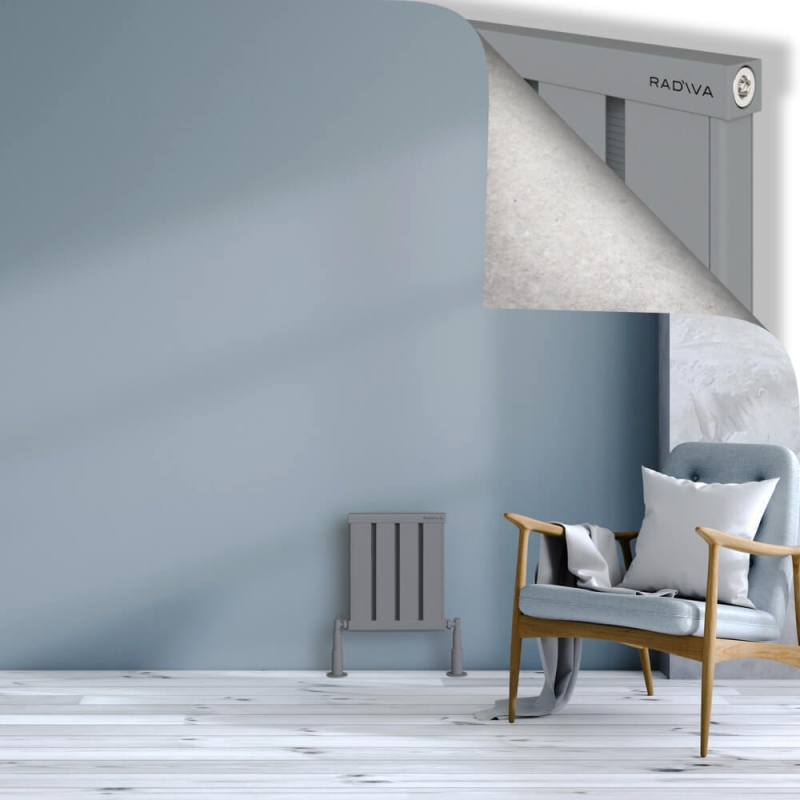 OBI Dekoratif Alüminyum Radyatör 400x324 Gri - 2OBI04000324BLTS