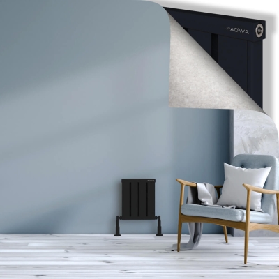 Radiva - OBI Dekoratif Alüminyum Radyatör 400x324 Siyah (1)