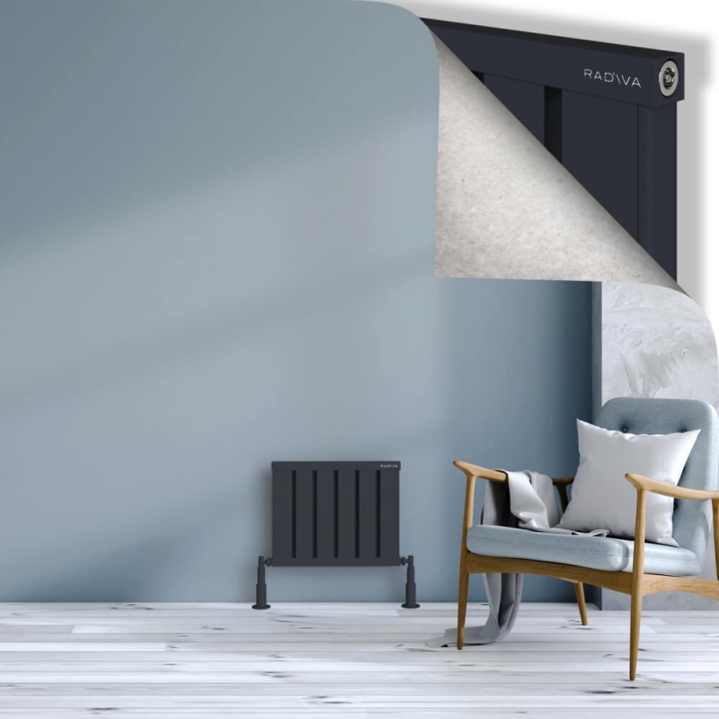 OBI Dekoratif Alüminyum Radyatör 400x484 Koyu Antrasit - 2OBI04000484B6TS