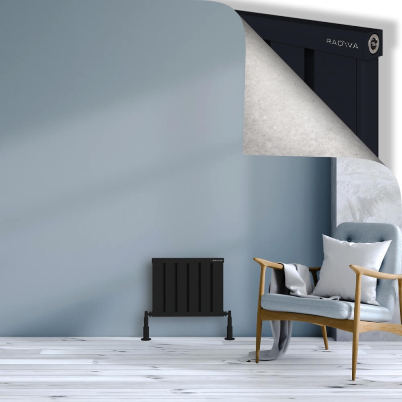 OBI Dekoratif Alüminyum Radyatör 400x484 Siyah - 2OBI04000484B3TS