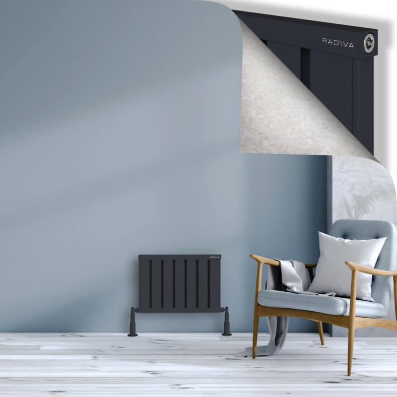 OBI Dekoratif Alüminyum Radyatör 400x564 Koyu Antrasit - 2OBI04000564B6TS