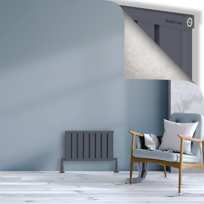 OBI Dekoratif Alüminyum Radyatör 400x644 Antrasit - 2OBI04000644B2TS