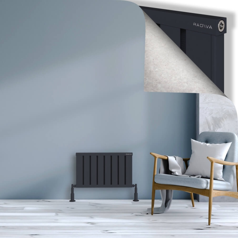 OBI Dekoratif Alüminyum Radyatör 400x644 Koyu Antrasit - 2OBI04000644B6TS