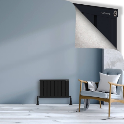 Radiva - OBI Dekoratif Alüminyum Radyatör 400x644 Siyah