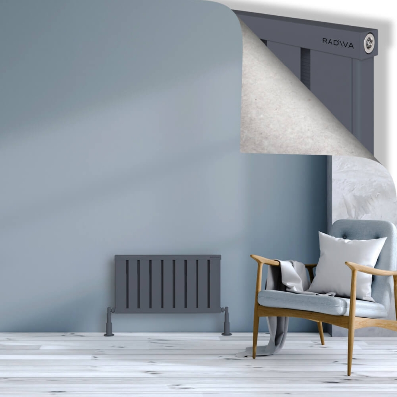 OBI Dekoratif Alüminyum Radyatör 400x724 Antrasit - 2OBI04000724B2TS