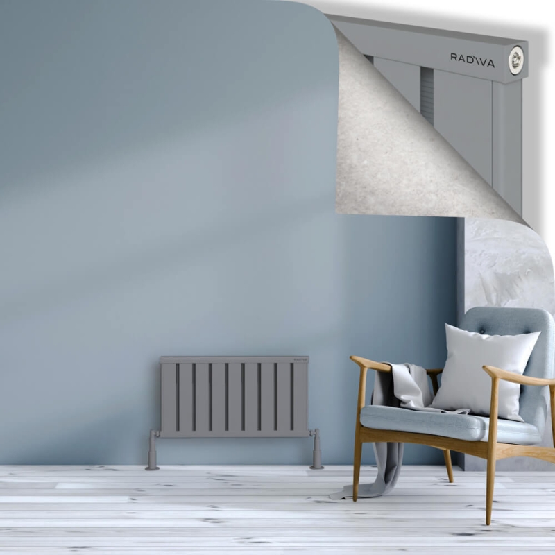 OBI Dekoratif Alüminyum Radyatör 400x724 Gri - 2OBI04000724BLTS