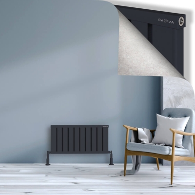 Radiva - OBI Dekoratif Alüminyum Radyatör 400x804 Koyu Antrasit (1)