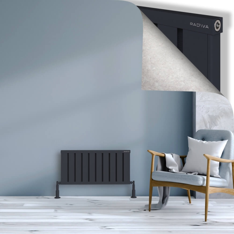 OBI Dekoratif Alüminyum Radyatör 400x804 Koyu Antrasit - 2OBI04000804B6TS