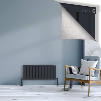 Radiva - OBI Dekoratif Alüminyum Radyatör 400x884 Koyu Antrasit