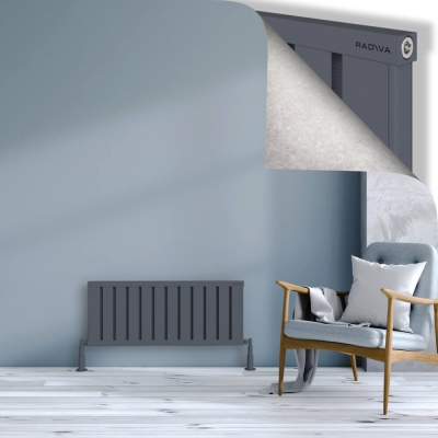 Radiva - OBI Dekoratif Alüminyum Radyatör 400x964 Antrasit (1)