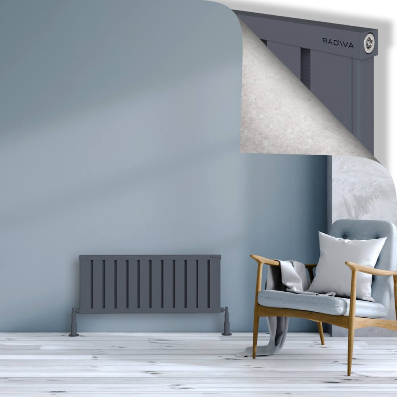 OBI Dekoratif Alüminyum Radyatör 400x964 Antrasit - 2OBI04000964B2TS