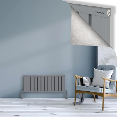 Radiva - OBI Dekoratif Alüminyum Radyatör 400x964 Gri