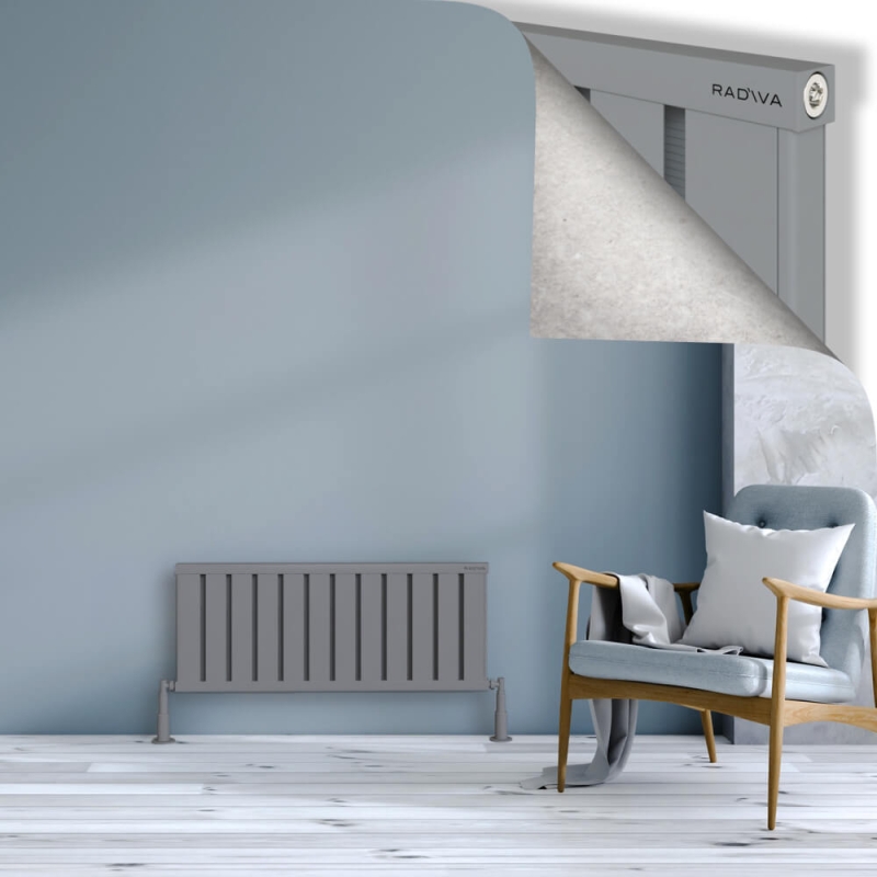 OBI Dekoratif Alüminyum Radyatör 400x964 Gri - 2OBI04000964BLTS