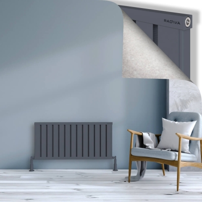 Radiva - OBI Dekoratif Alüminyum Radyatör 500x1044 Antrasit (1)