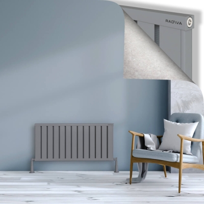 Radiva - OBI Dekoratif Alüminyum Radyatör 500x1044 Gri