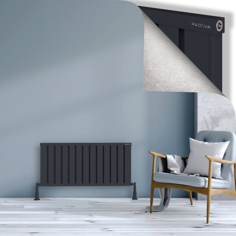 OBI Dekoratif Alüminyum Radyatör 500x1044 Koyu Antrasit - 2OBI05001044B6TS