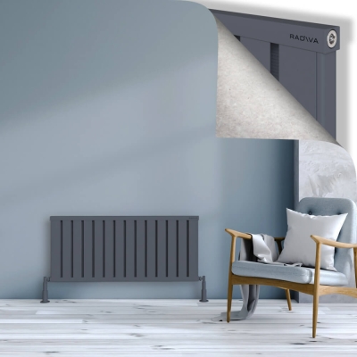 Radiva - OBI Dekoratif Alüminyum Radyatör 500x1124 Antrasit (1)