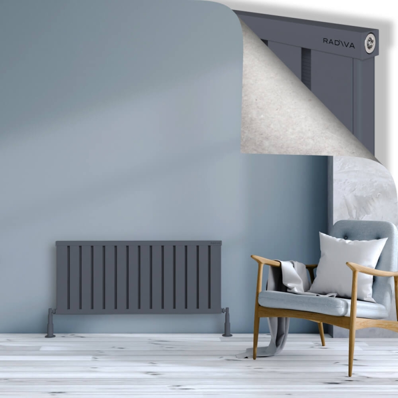 OBI Dekoratif Alüminyum Radyatör 500x1124 Antrasit - 2OBI05001124B2TS