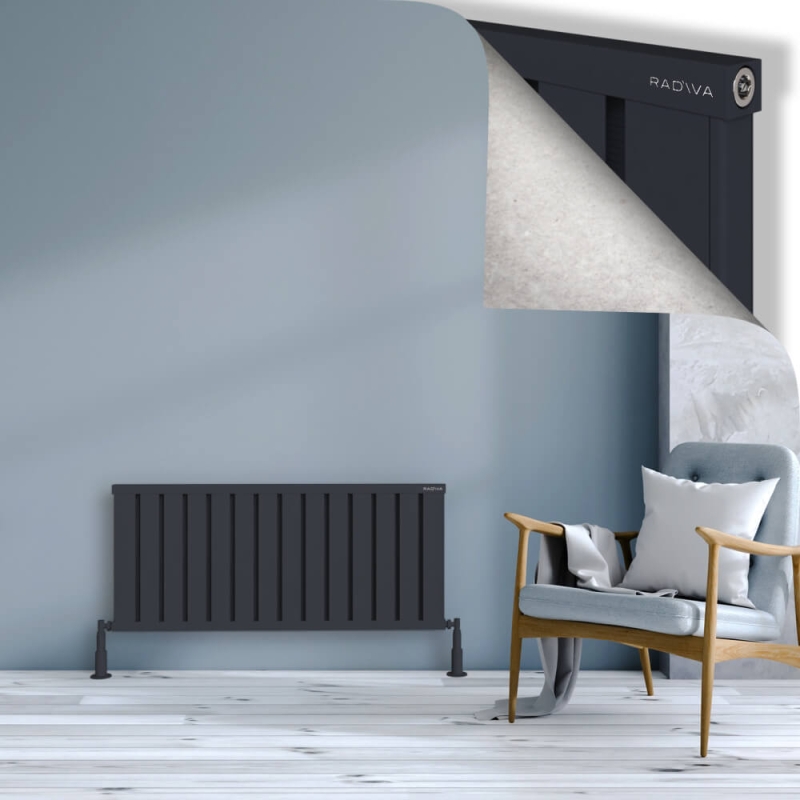 OBI Dekoratif Alüminyum Radyatör 500x1124 Koyu Antrasit - 2OBI05001124B6TS