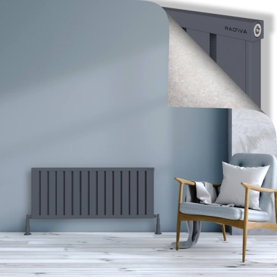 Radiva - OBI Dekoratif Alüminyum Radyatör 500x1204 Antrasit (1)