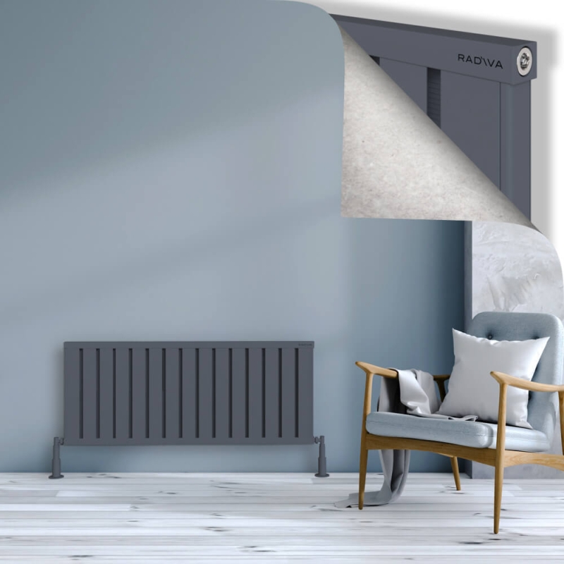 OBI Dekoratif Alüminyum Radyatör 500x1204 Antrasit - 2OBI05001204B2TS