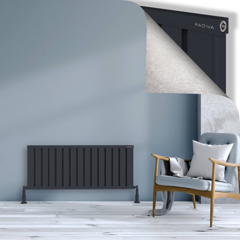 OBI Dekoratif Alüminyum Radyatör 500x1204 Koyu Antrasit - 2OBI05001204B6TS